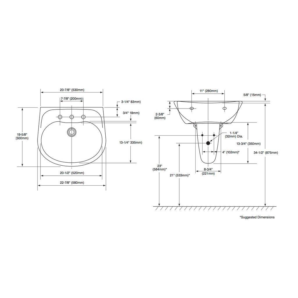 TOTO LHT241 Supreme Wall Mount Lavatory Ebony 3