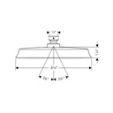 Hansgrohe 04722820 Raindance Classic Showerhead 180 1 Jet Brushed Nickel 2