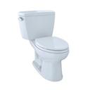 TOTO CST744SLDB Drake Two Piece Elongated Toilet Bot Down Lid Insulated Tank Cotton 1