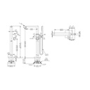 TOTO TBG02306 GR Freestanding Tub Filler Chrome 3