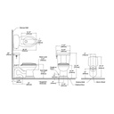 TOTO CST404CUFRG Promenade II 1G Two Piece Toilet Cotton Right Lever 3