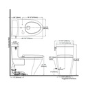 TOTO MS626124CEF Aimes One Piece Elongated Toilet Ebony 3
