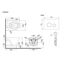 TOTO CWT426CMFG AP Wall Hung Toilet With Duofit In Wall Tank Matte Silver 3