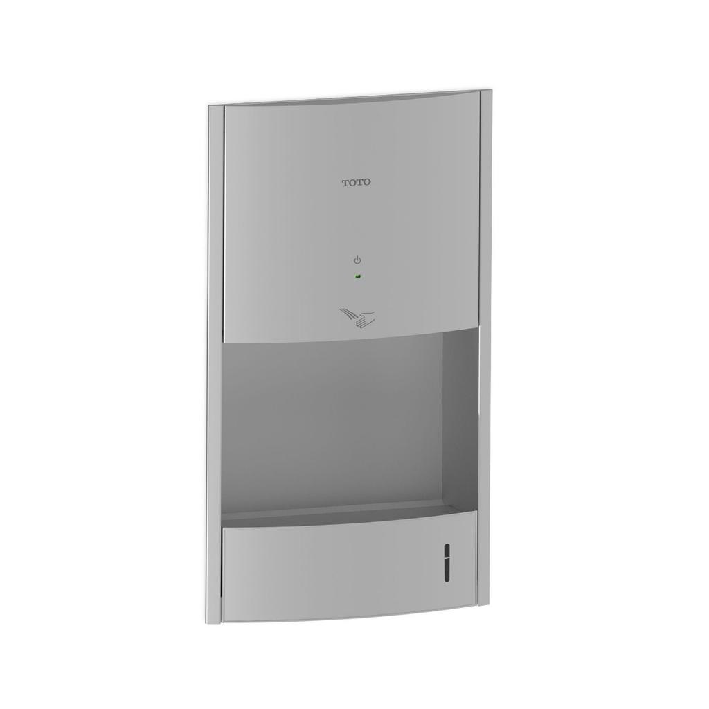 TOTO HDR111 Clean Dry High Speed Concealed Hand Dryer Stainless Steel 1