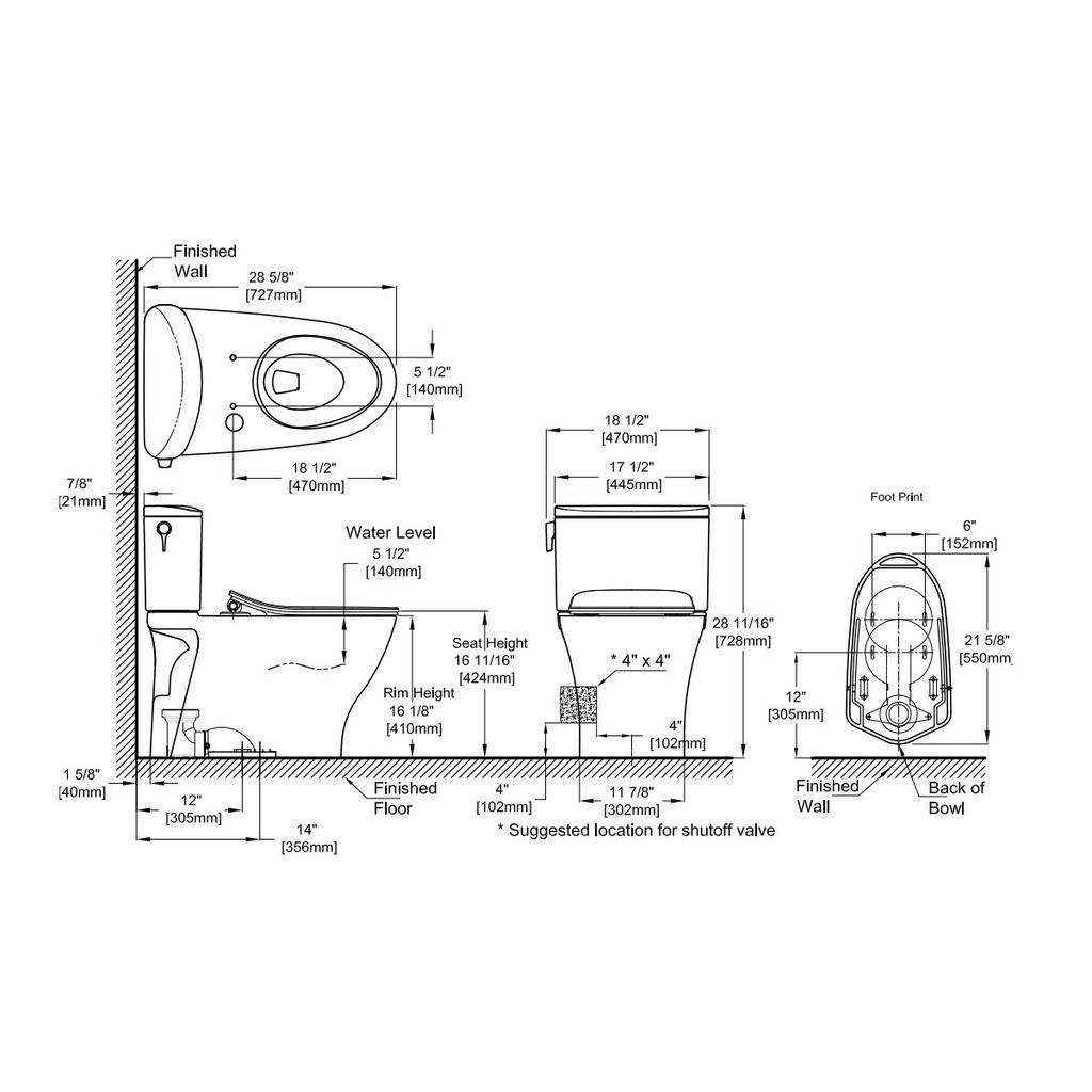 TOTO MS442234CEFG Nexus Two Piece Elongated Toilet Cotton 3