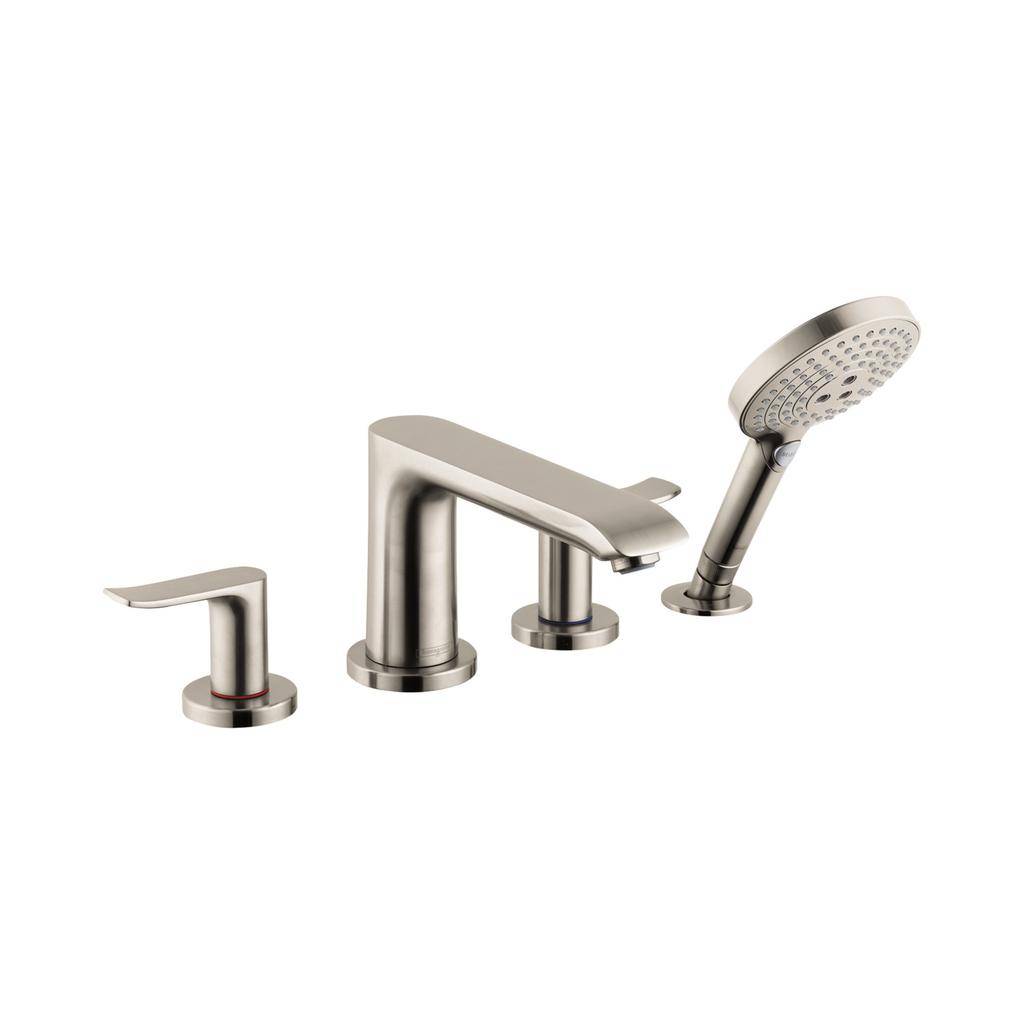 Hansgrohe 31404821 Metris 4 Hole Roman Tub Set Trim Brushed Nickel 1