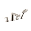 Hansgrohe 31404821 Metris 4 Hole Roman Tub Set Trim Brushed Nickel 1