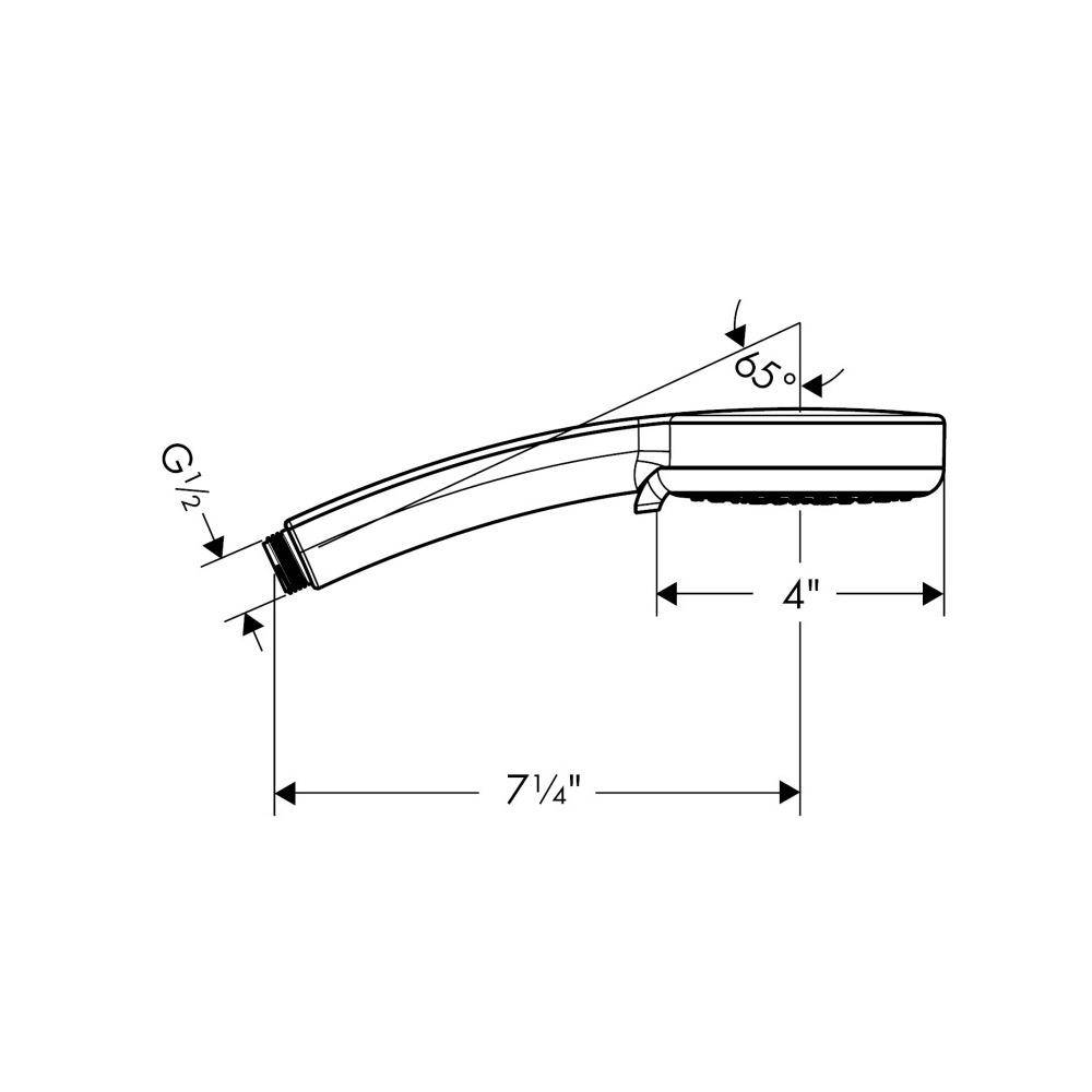 Hansgrohe 04752000 Croma 100 Handshower E 3 Jet Chrome 2