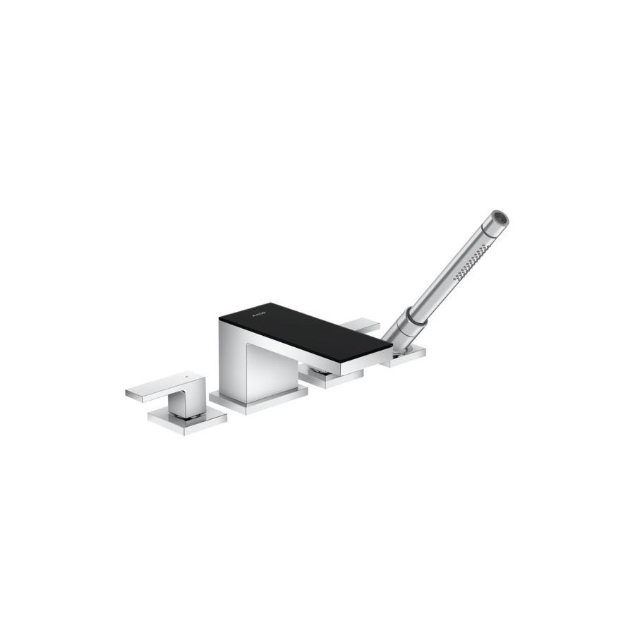 Hansgrohe 47430601 Axor 4 Hole Roman Tub Set Trim With 1.75 GPM Handshower Chrome Black 1