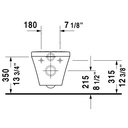 Duravit 253809 Durastyle Toilet Wall Mounted 4