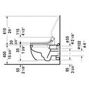Duravit 222609 Starck 3 Toilet Wall Mounted 2