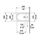 Duravit 223010 Starck 3 Bidet 2
