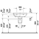 Duravit 231960 DuraStyle Washbasin 23-5/8" White 4