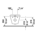 Duravit 254209 DuraStyle Wall Mounted Toilet 4