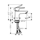 Hansgrohe 71708001 Talis E 80 Single Hole Faucet Chrome 2