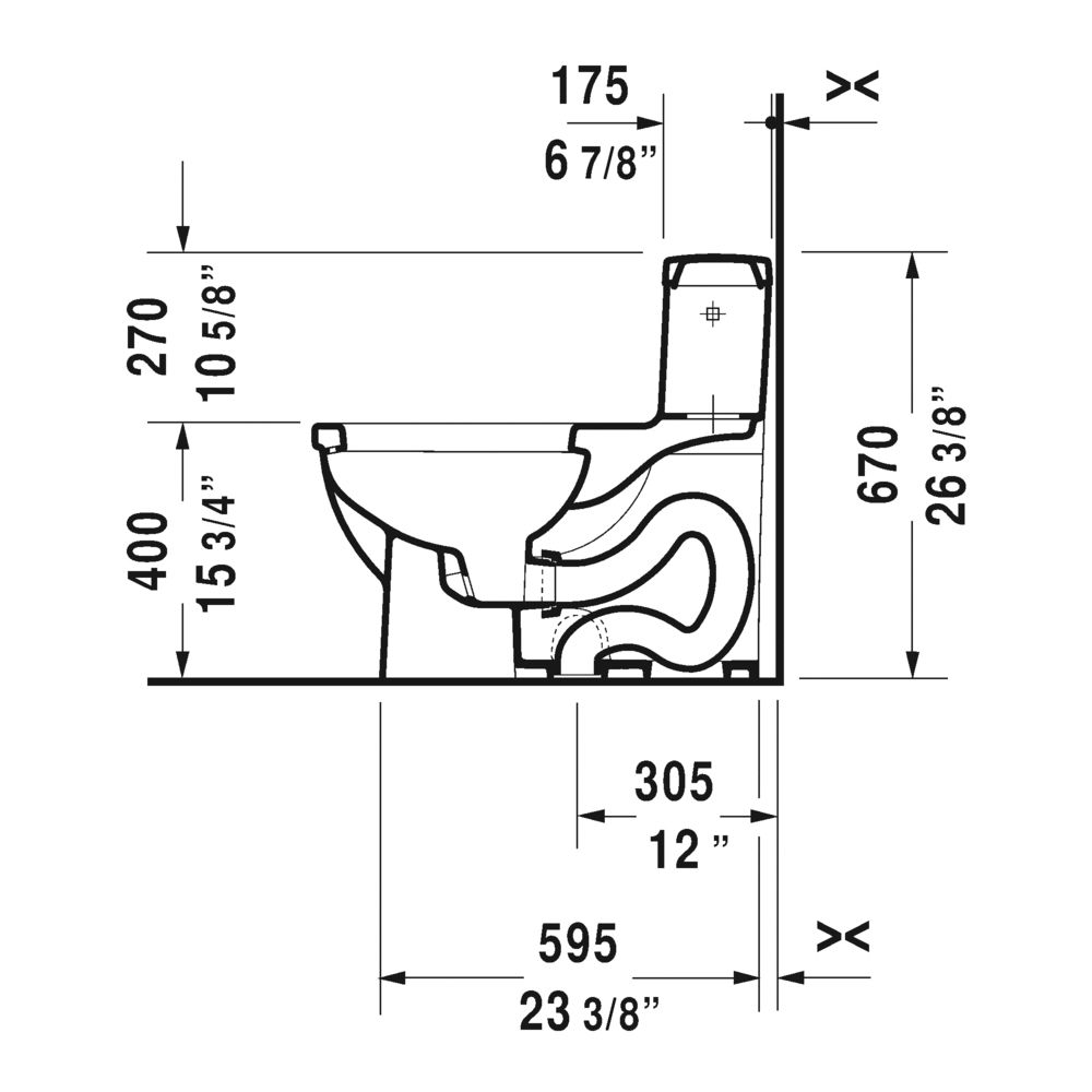 Duravit 212001 Starck 3 One Piece Toilet For SensoWash HygieneGlaze 3