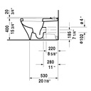 Duravit 215609 DuraStyle Close Coupled Toilet Without Tank 3
