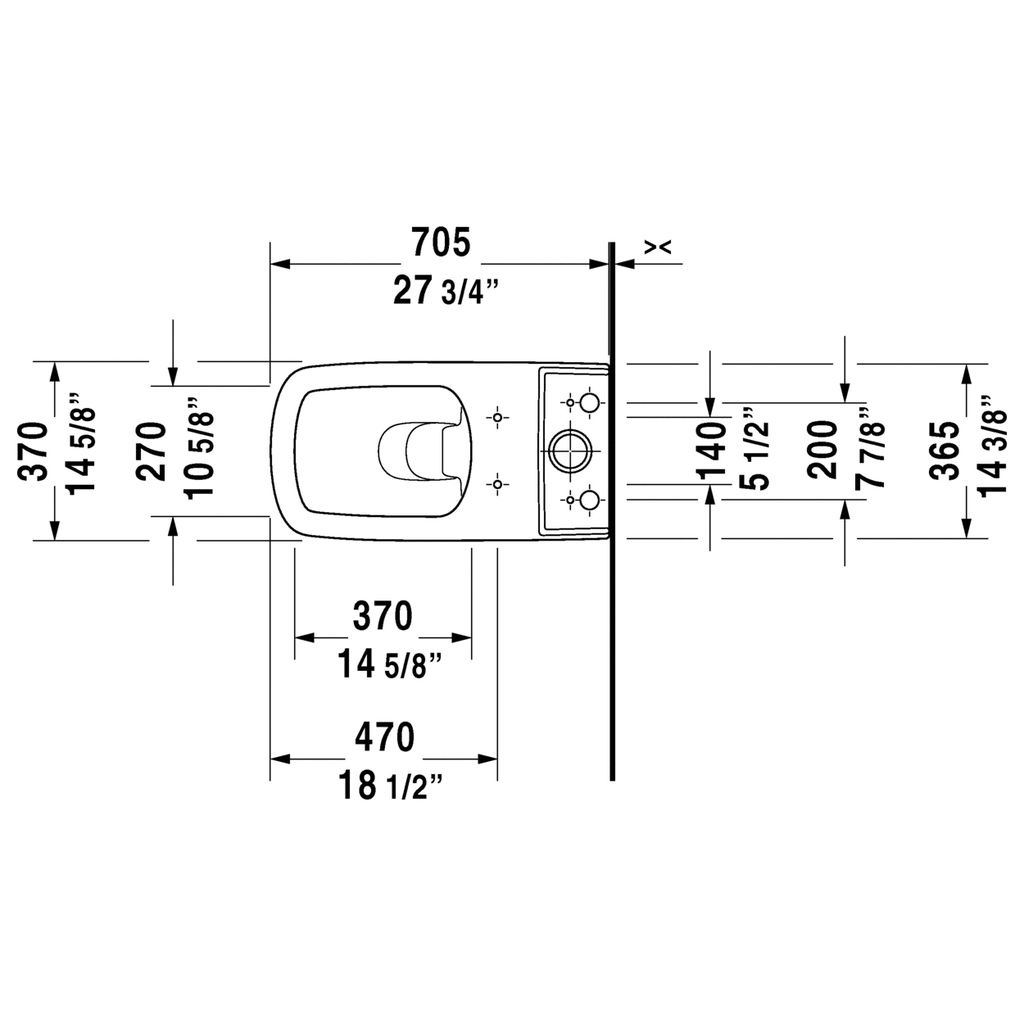 Duravit 215609 DuraStyle Close Coupled Toilet Without Tank HygieneGlaze 2