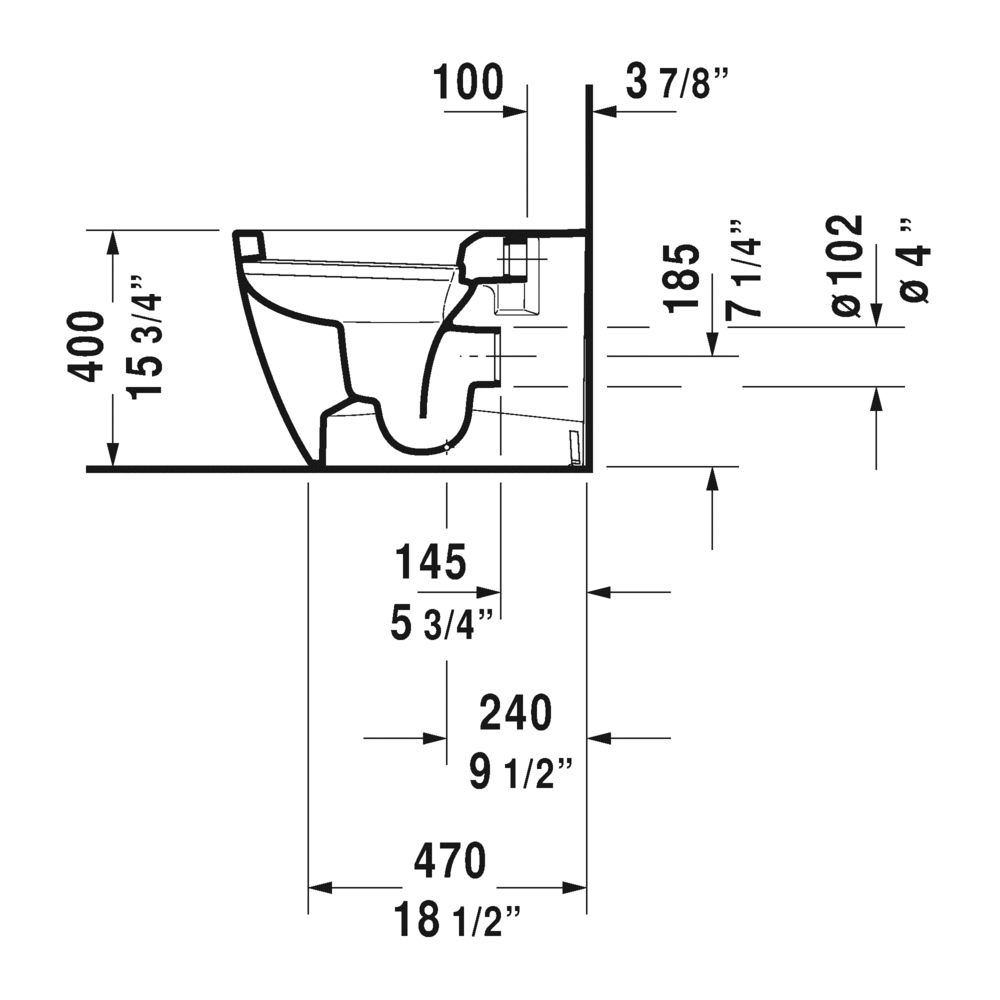 Duravit 216909 ME By Starck Floor Standing Toilet 3