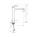 Hansgrohe 32513001 Metropol Single Hole Faucet 260 Lever Handle Chrome 2