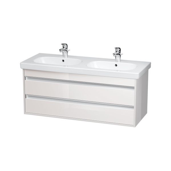 Duravit KT6649 Ketho Wall Mounted Vanity White High Gloss 1