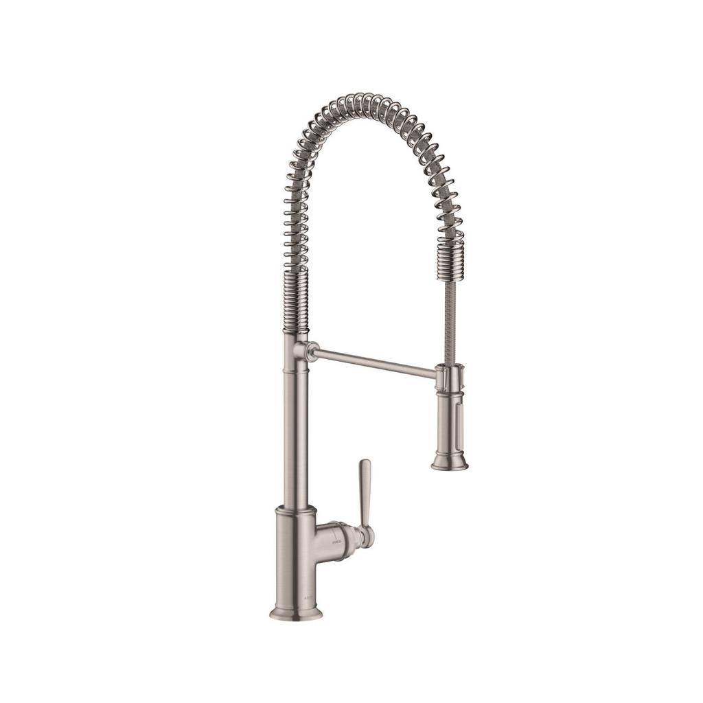 Hansgrohe 16582801 Axor Montreux Semi Pro Kitchen Faucet Steel Optic 1