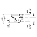 Duravit 256209 DuraStyle Wall Mounted Toilet HygieneGlaze 3