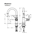 Hansgrohe 16583801 Axor Montreux Bar Faucet Steel Optic 2