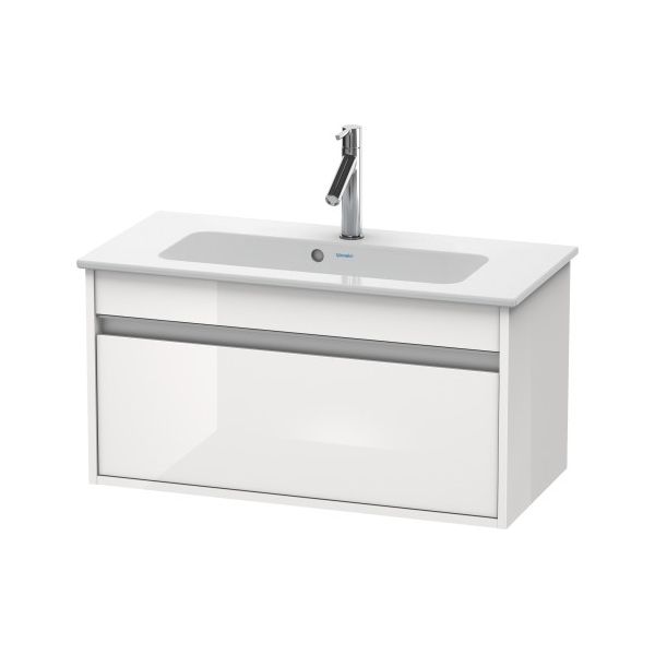Duravit KT6423 Ketho Wall Mounted Compact Vanity Unit White High Gloss 1