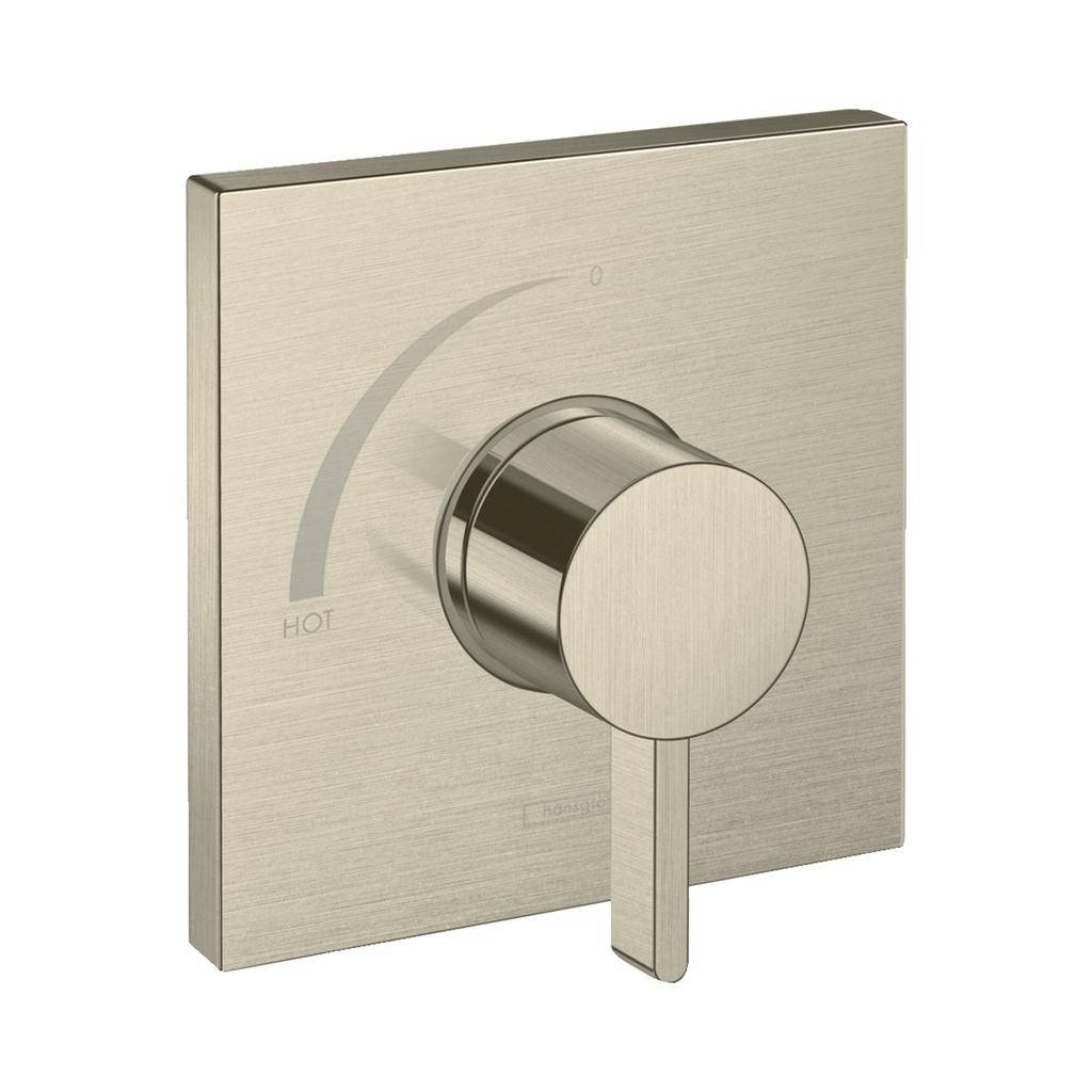 Hansgrohe 15724821 Ecostat Square Pressure Balance Trim Brushed Nickel 1