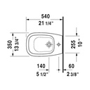 Duravit 223810 D-Code Floor Standing Bidet 3