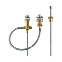 Hansgrohe 13439181 Rough 3 Hole Roman Tub Set With Single Handle 1