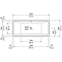 Duravit 700418 Vero Air Freestanding Bathtub 2