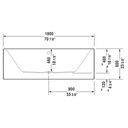 Duravit 700418 Vero Air Freestanding Bathtub 3