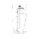 Hansgrohe 16562831 Axor Montreux Free Standing Tub Filler Polished Nickel 2