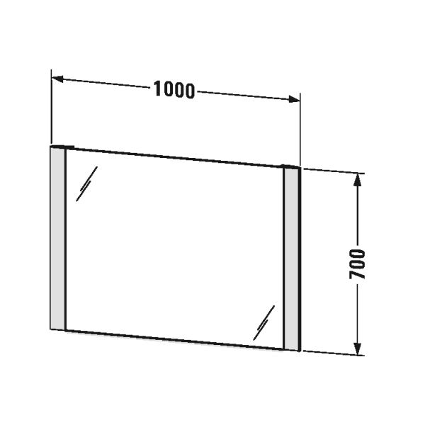 Duravit LM7867 Mirror With Lighting 2