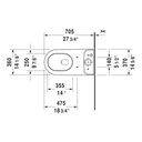 Duravit 212601 Darling New Two Piece Toilet Without Tank 3