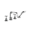 Hansgrohe 39461001 Axor Citterio 4 Hole Roman Tub Set Cross Handle Chrome 1