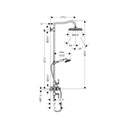 Hansgrohe 16574001 Axor Montreux Shower Pipe 240 1 Jet Chrome 2