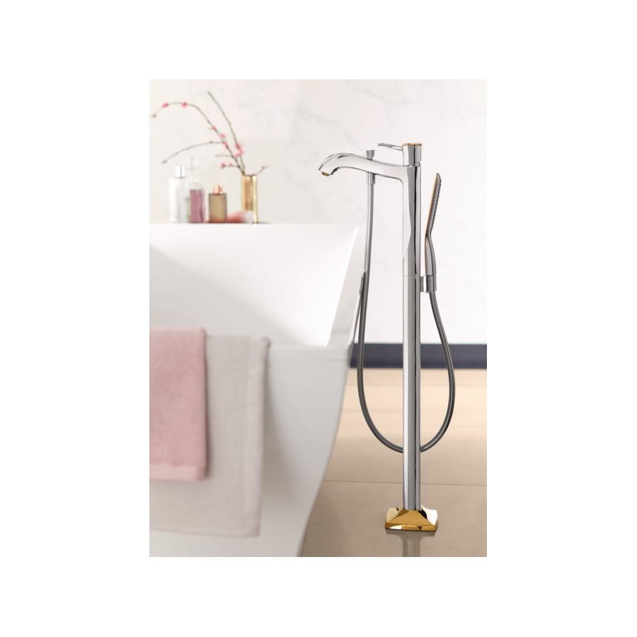 Hansgrohe 31445821 Metropol Classic Freestanding Tub Filler Trim With Handshower Brushed Nickel 2