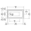 Duravit 700354 Architec Bathtub With Panel Height 20 1/2 3