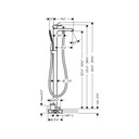 Hansgrohe 31432821 Metris Freestanding Tub Filler Brushed Nickel 2