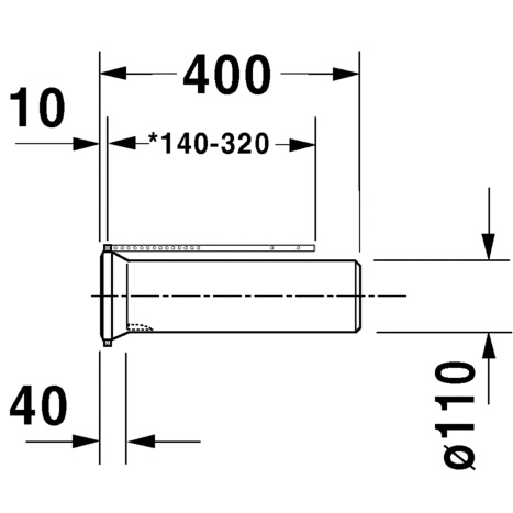 Duravit Vario Connector Set for Horizontal and Vertical Outlet 2