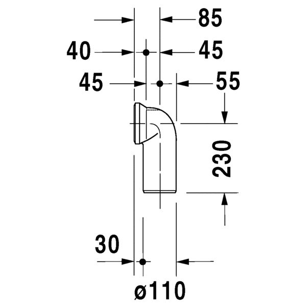 Duravit Vario Connector Set for Horizontal and Vertical Outlet 3