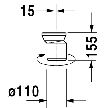 Duravit Vario Connector Set for Horizontal and Vertical Outlet 4