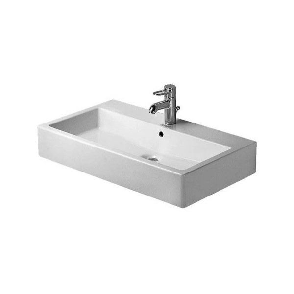 Duravit 045480 Vero Furniture Washbasin One Faucet Hole White WonderGliss 1