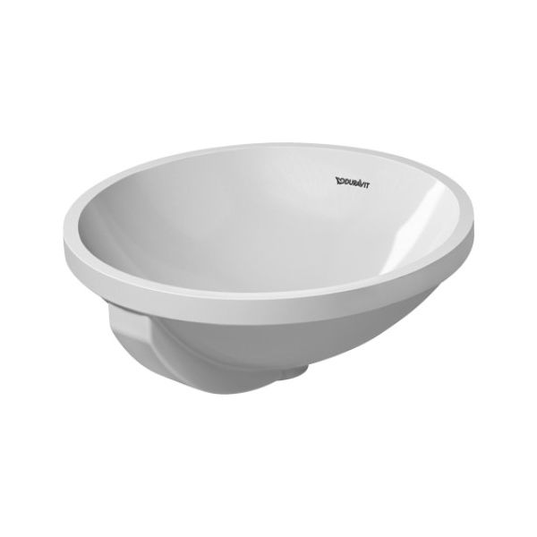 Duravit 046840 Architec Vanity Basin Without Faucet Hole White 1