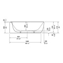Duravit 700431 Luv Bathtub Corner Left 2