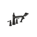 Hansgrohe 04777670 Joleena 4 Hole Roman Tub Set Trim Matte Black 1
