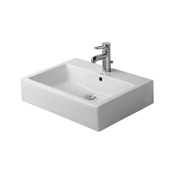 Duravit 045460 Vero Furniture Washbasin One Faucet Hole White WonderGliss 1